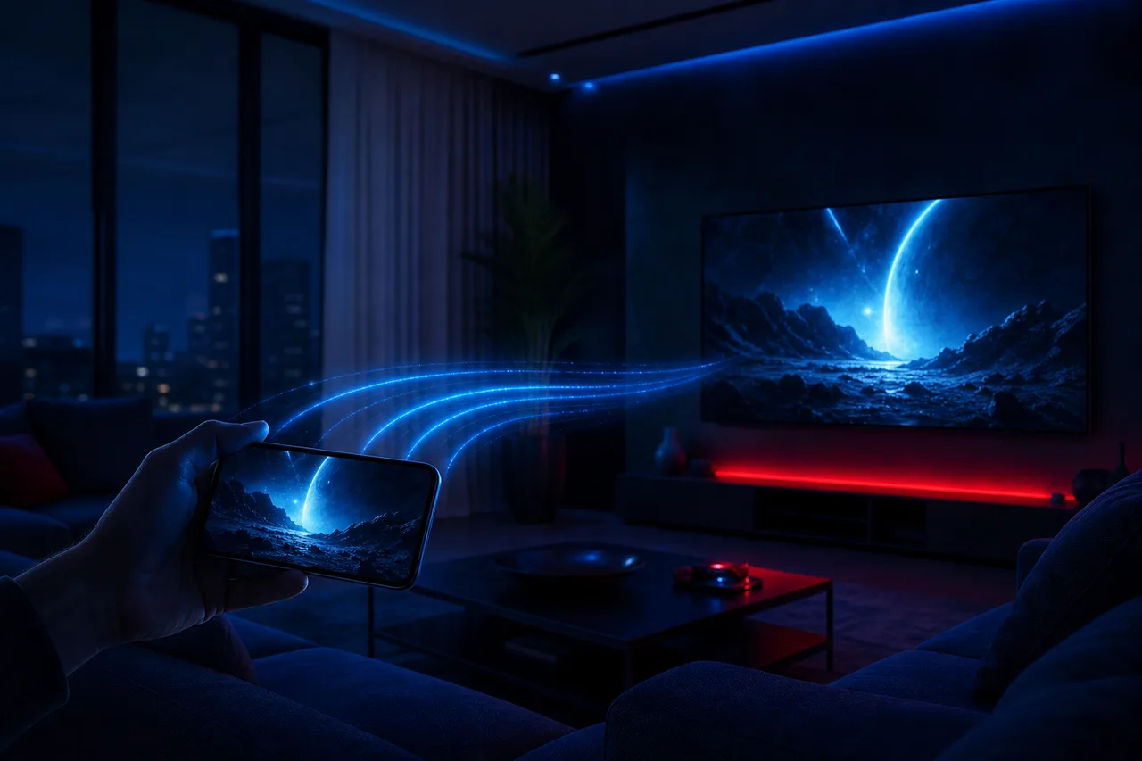 Schéma simple de la télé par Internet dans une maison québécoise